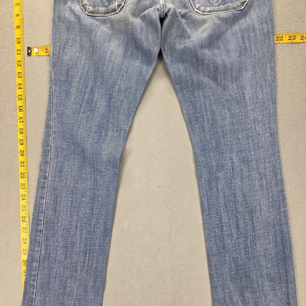 Diesel Jeans Womens 27x34 Blue Lowky Low Rise Slim Straight Made in Italy 008AR - Picture 15 of 16